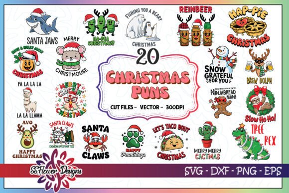 Christmas Funny Puns SVG Bundle Review for Real Embroidery Projects