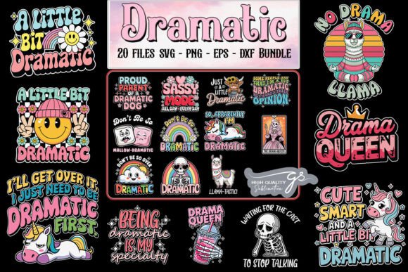 Funny Dramatic SVG Bundle: Design Review for Real Embroidery Use
