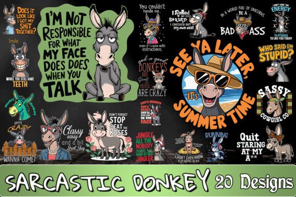 Sarcastic Donkey SVG Bundle Review