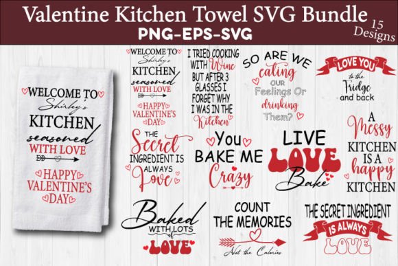 Valentine Kitchen Towel Svg Bundle Review